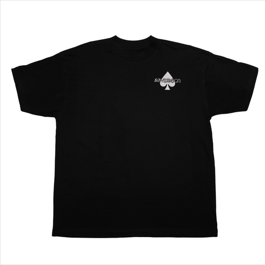 King of Spades Card T-Shirt (Black)